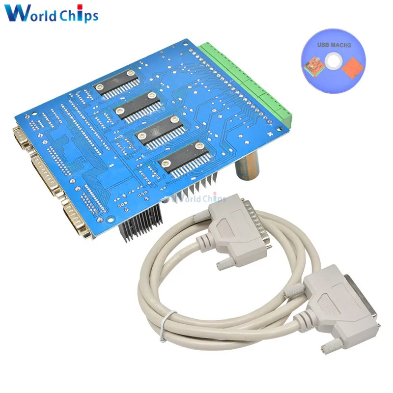 TB6560 DC 12-36V 3A 4 Axis Stepper Motor Driver Controller Board CNC DC Motor Drive With Fan For Unipolar Bipolar Stepper Motor