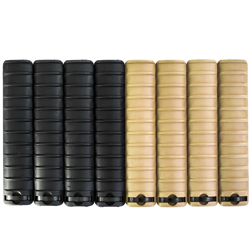 4 pcs/set Airsoft Handguard Rail Panel Ribbed 20mm Picatinny Weaver Rail Covers AEG GBB Paintball Airgun Hunting Accessory