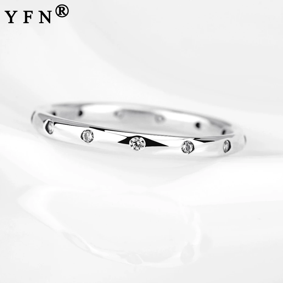 YFN, 925 пробы, серебряные кольца для женщин, пара, обручальные кольца, Женские Ювелирные изделия, ювелирные изделия на палец, серебро, 925 ювелирные изделия, хорошее ювелирное изделие