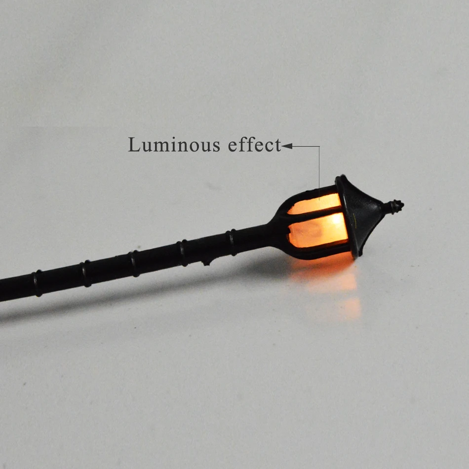 

100pcs 6.5v 7cm Diorama Lumious Landscape Light Architecture Scenery Patio Lights Model Plastic Garden Lamps Garden Lights