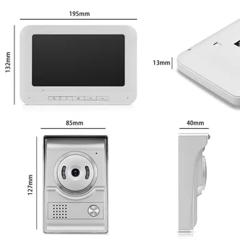 

best selling 2019 products 7 Inch Video Intercom Wired Home Video Door Entry System Waterproof Rainproof support dropshipping