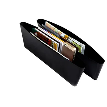 

New Black Car Storage Box Gap Filler Plastic Console Pocket Organizer Interior Accessories Car Seat Side Drop Caddy Catcher