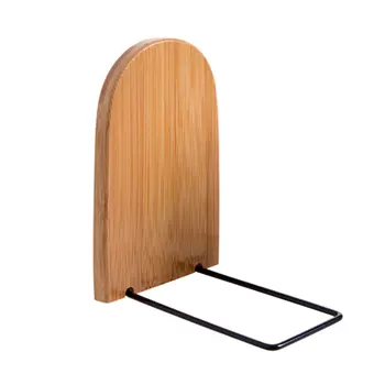 

Gift School Desk Organizer Stationery Floating Shelf Students Office Home Bamboo Wood Nonskid Document Holder Durable Book Ends