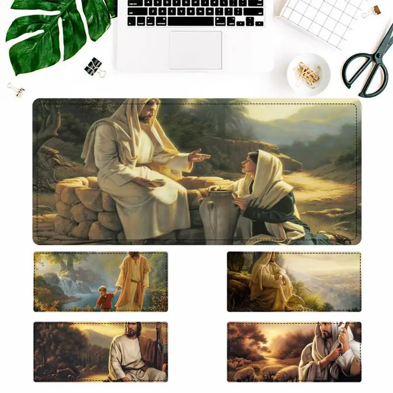 Оптовая продажа игровой коврик для мыши с изображением Иисуса Христа God bless you