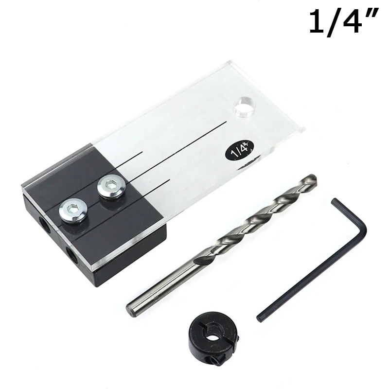 1/2 'Ɖ/8'' 1/4 ''дюбель сверлильный кондуктор комплект из шаблона для