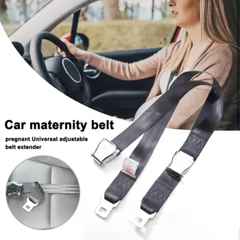 

Safety Belt with Buckle Clip Pregnant Car Seat Belt Car Accessories Universal Adjustable Seatbelt Extender for Pregnant Women
