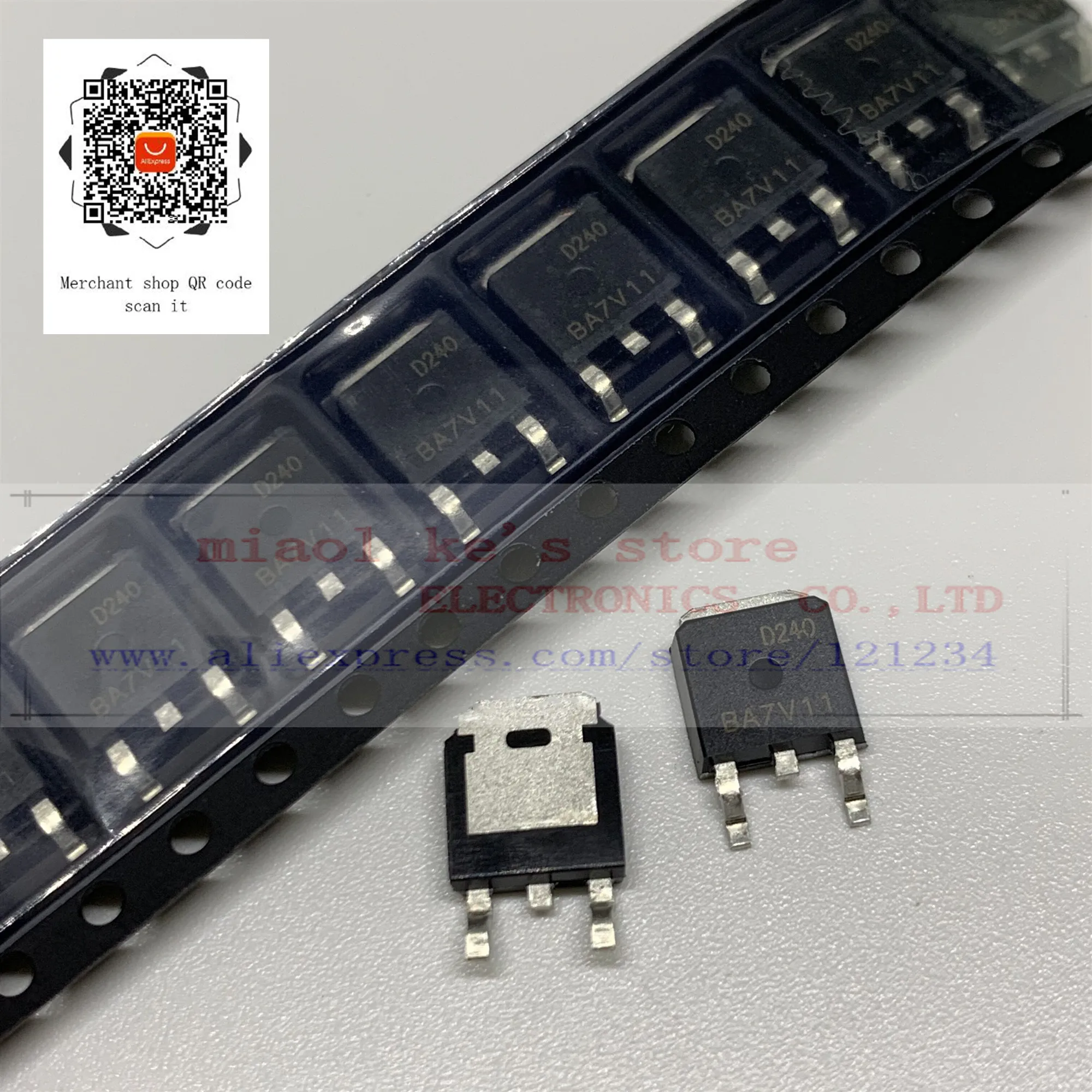 

[ 10pcs/1lot ]100%New original: AOD240 D240 - MOSFET N-Channel 40V 23A TO252