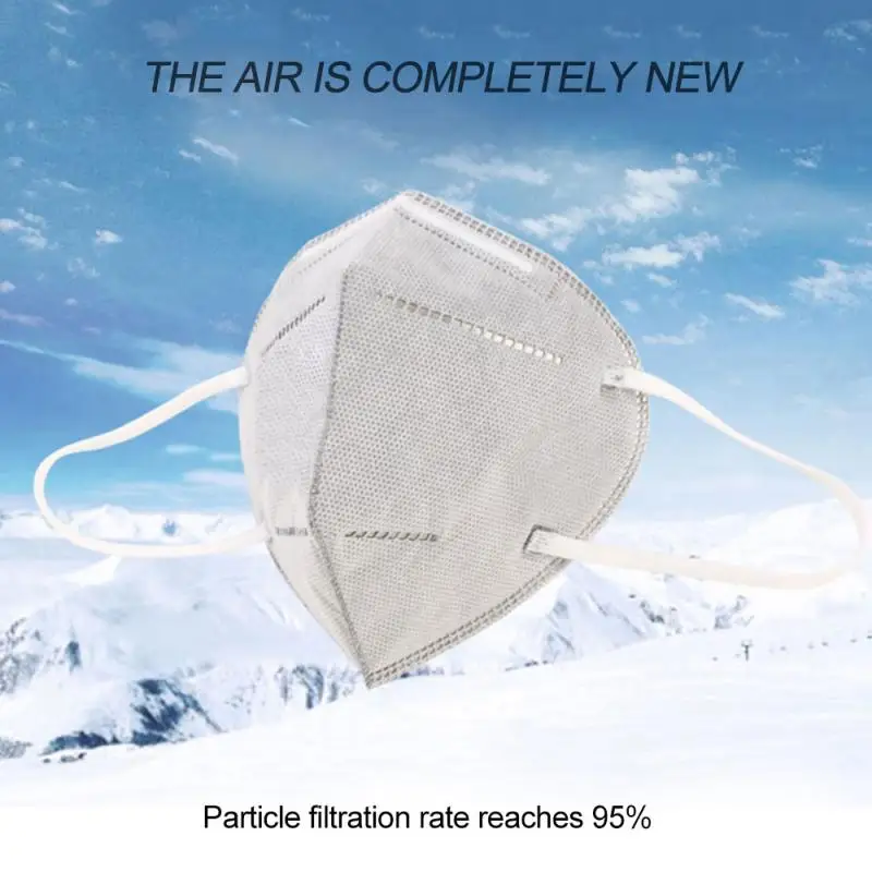 

1PCS Disposable KN95 Mask FFP2 Protective Mask Safety Infectio 99% Filtration Dust Particulate Pollution Protection