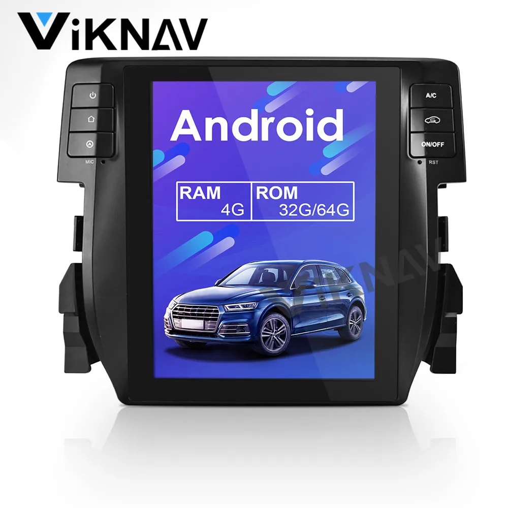 

Viknav car GPS navigation radio for Honda-Civic 2012-2015 Auto GPS DVD Player tape recorder 10.4 inch auto navi video