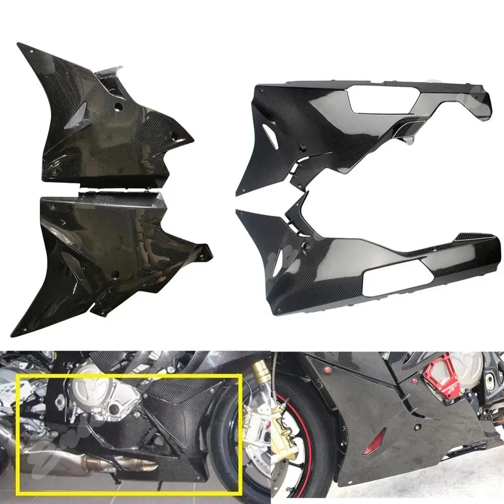 Пре прег углеродное волокно нижний обтекатель кузова живота для BMW S1000RR 2017