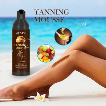 

Body Self Tanners Cream Tanning Mousse for Bronzer Face Body Nourishing Skin Sun Block Makeup Medium Skin Care Solarium Cream