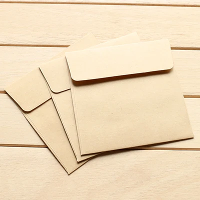  100PCS/lot Kraft Envelopes Square envelope card bank card membership card envelope Wedding Party In - 4.00049E+12