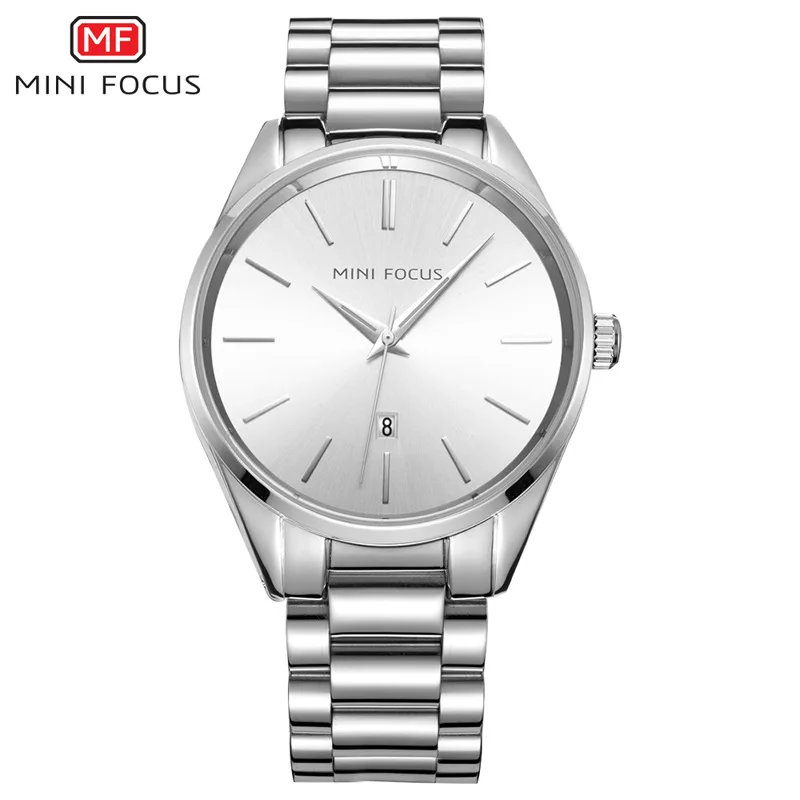

Minifocus Fox Mf0050g MEN'S Quartz Watch Steel Belt Business Casual Date Water-Resistant Watch