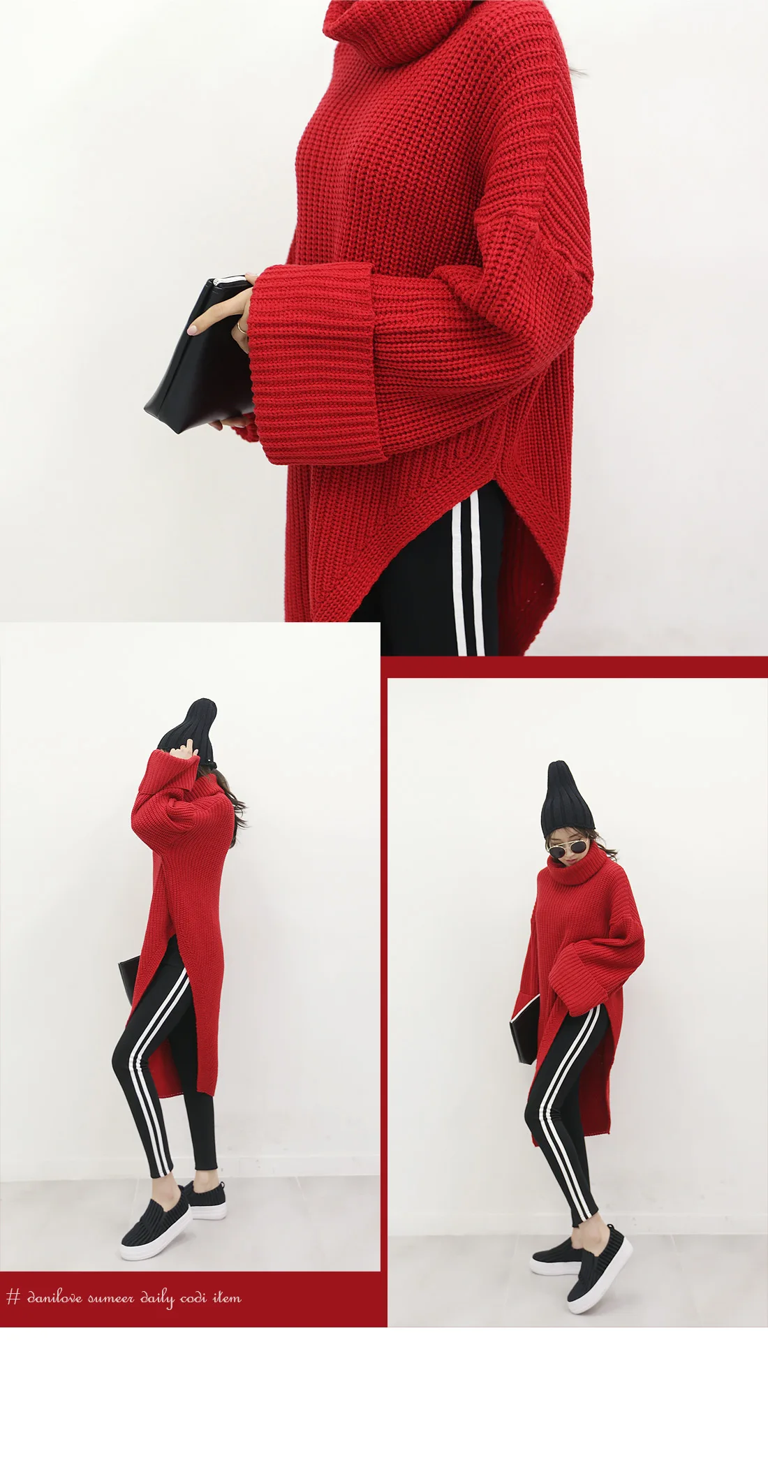 Осень-зима, Модный ассиметричный свитер с высокой горловиной, Одноцветный, Новое поступление, водолазка, Свободный пуловер с рукавами