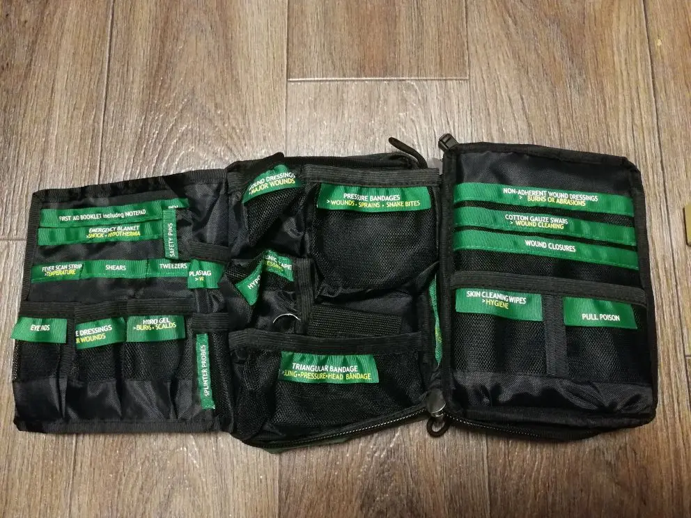 Empty Bag 165 шт аварийная Медицинская спасательная сумка На открытом воздухе, автомобильный багаж, школьный походный набор для выживания, удобный аптечка, сумка - Цвет: Empty Bag
