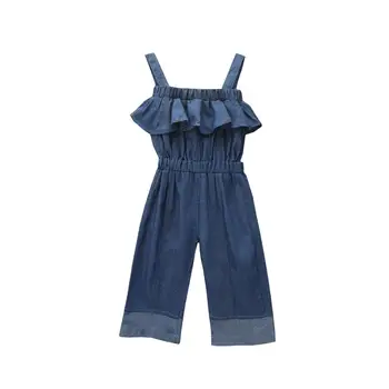

Kids Girls Toddler Denim Overalls Jeans Pants Trousers Fashion Jumpsuit