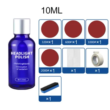 

10/30 ML Car Headlight Repair Coating Solution Repair Kit Oxidation Rearview Coating Headlight Polishing Anti-scratch Liquid