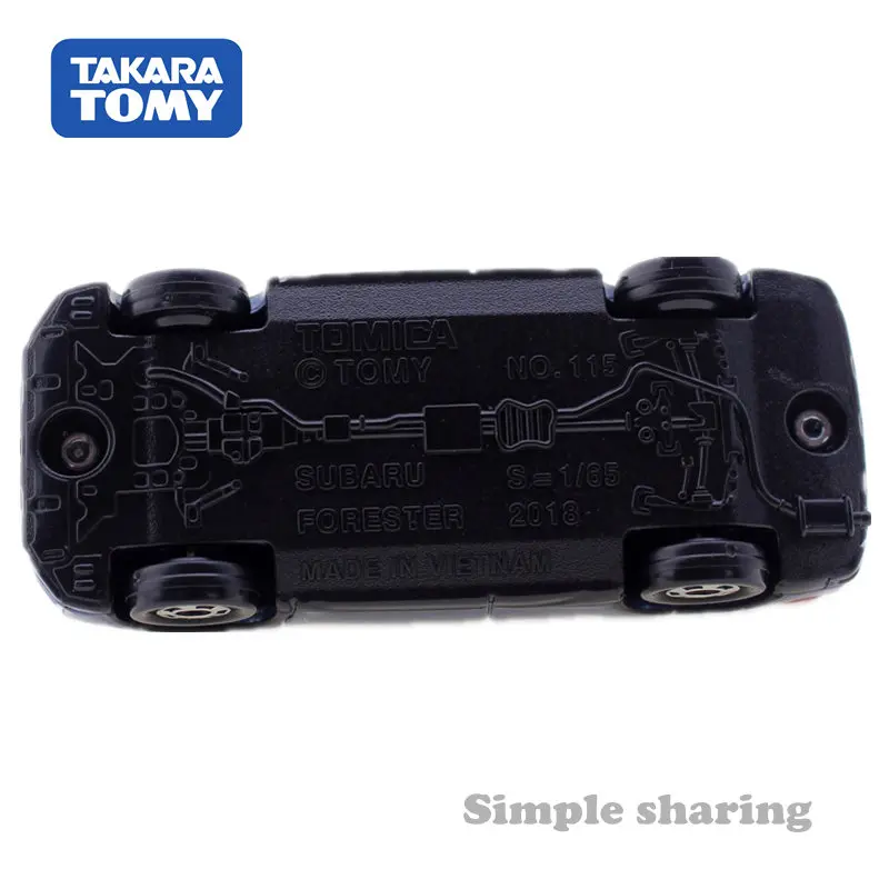 Takara Tomy Tomica#115 Subaru Forester 1/65 литье под давлением Мини авто speedgoed Donkerblauw