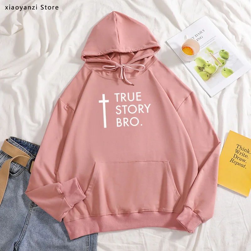 Новинка религиозная Подвеска &quotИисус&quot женские толстовки с надписью TRUE STORY BRO