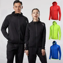 Мужская и женская спортивная куртка, новинка, Толстовка для спортзала, футбола, тренировок, тренировки, длинный рукав, фирменные толстовки для бега, на молнии, пальто