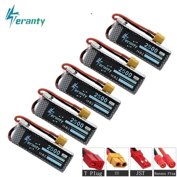 

3S 11.1v 2500mAh 35C LiPo Battery For RC Quadcopter Spare Parts 11.1v Rechargeable Lipo Battery for RC Car Robots Boat toy 10pcs
