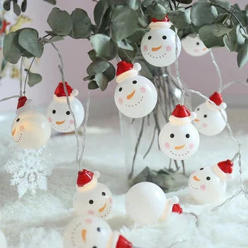 

2M/3M LED Snowman Fairy String Lights Santa Christmas Led Light Home Garden Indoor Party Wedding Xmas Decoration Colorful Light