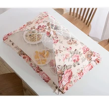 Модные кухонные складные сетчатые крышки для еды, квадратный антимоскитный зонтик, гигиеническая пищевая крышка, принадлежности для барбекю, пикника, кухонные принадлежности, инструмент