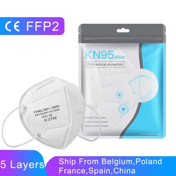

Packing FFP2 KN95 Mask AntiDroplet Dust Oilsmoke Personal Health Care Products 5 Layer Filter Layer FFP2 KN95 Mask Fast Delivery