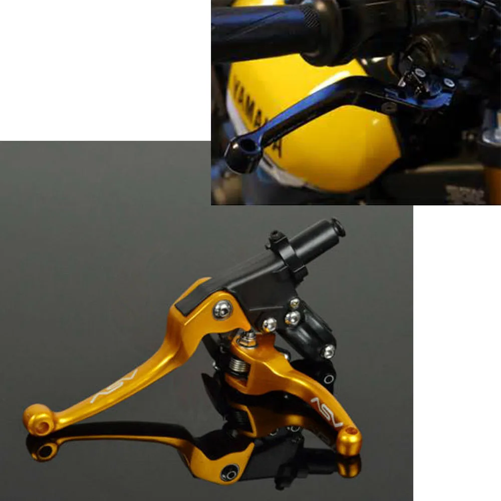 Золотые тормозные рычаги сцепления для 50cc 125cc 140cc CRF XR KLX TTR ASV Moto датчик давления мотоцикл для езды по бездорожью