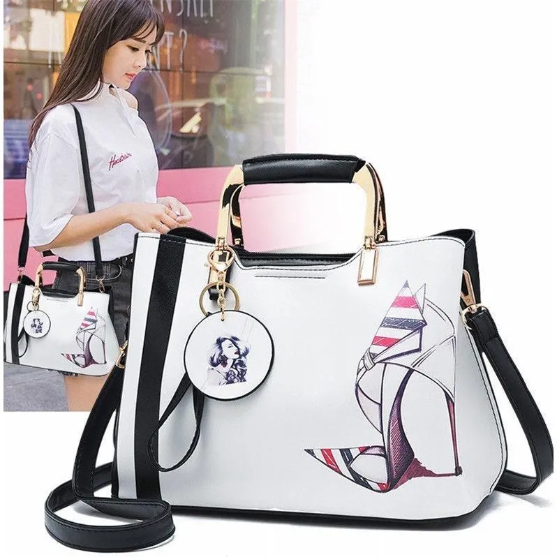 Femme de marque люкс cuir 2020 bolsa feminina Сумочка 3D печать сумки через плечо для женщин сумка Да