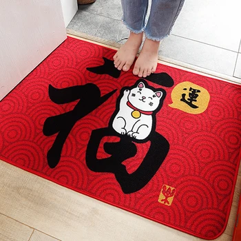 

Bathroom Mat Mat Skid Resistant Nylon Cat Pattern Floor Sofa Home Kitchen