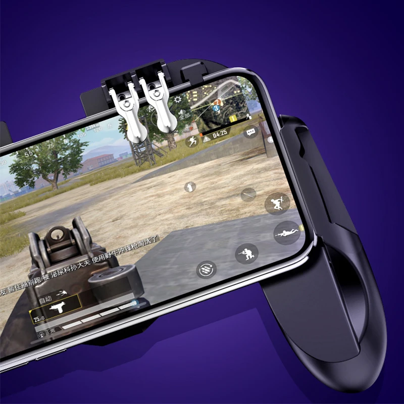  H9 Six Finger PUBG Game Controller Gamepad Trigger Shooting Free Fire Cooling Fan Gamepad Joystick 