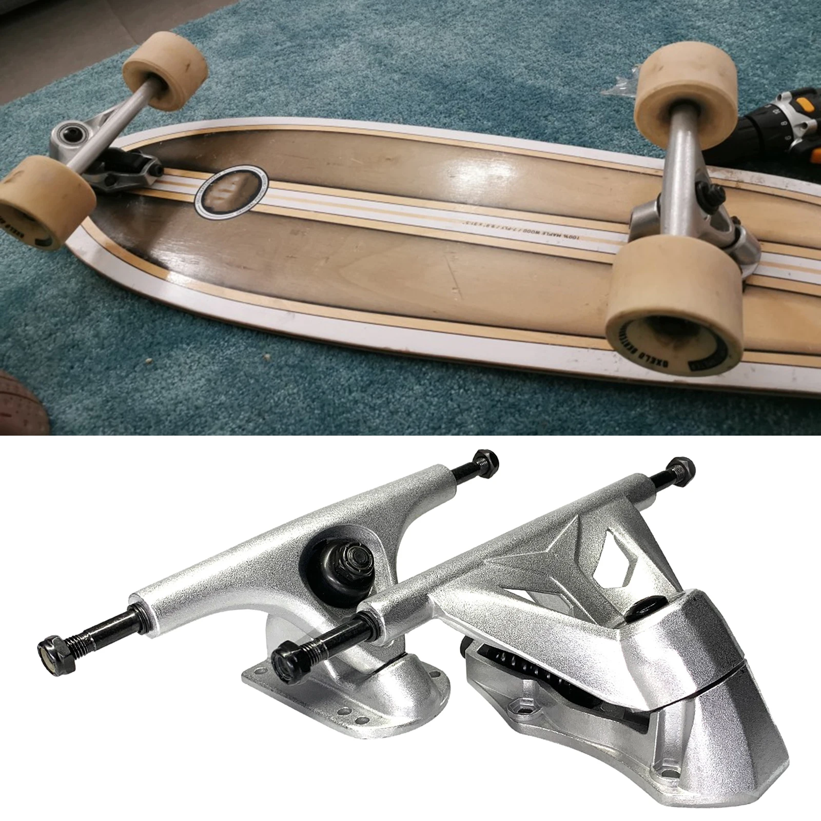 1 Paar Skateboard Trucks 6 Vrachtwagens Stijgen Pads Hardware Set Voor Skate Board Longboard Decks Cruiser Vervangende Onderdelen|Skateboarden| - AliExpress