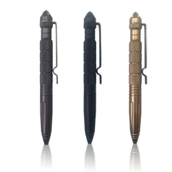 Stylo d'auto défense tactique, outil de défense personnel de haute qualité, stylo d'auto défense multifonctionnel en aluminium d'aviation antidérapant Portable en plein air EDC 