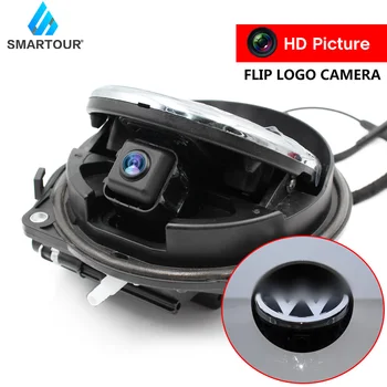 

For VW emblem Logo CCD Car Rear view Camera for CC Golf Passat Sportsvan Golf 5 6 7 Phaeton T-ROC Emblem Flipping Reverse Camera
