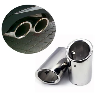 

Chrome Tail Pipe Muffler Rear Tip Exhaust Trim For Audi A4 B8 1.8T 2.0T 2009-2017 Accessories Pair