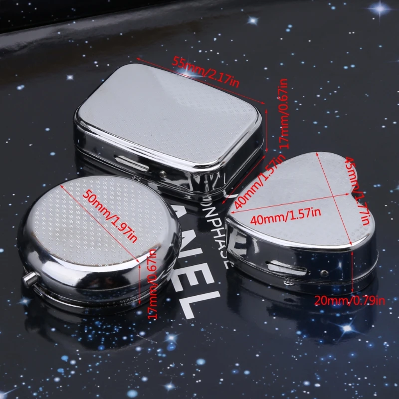 1PC Pillbox Medicine Container Key Chain Tablet Storage Case Key Ring Pill 2