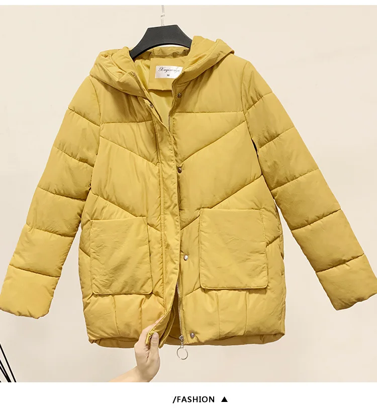 

Hooded Short Korean-style 2019 Autumn And Winter New Style Europe And America down Feather Cotton Overcoat Student down Coat