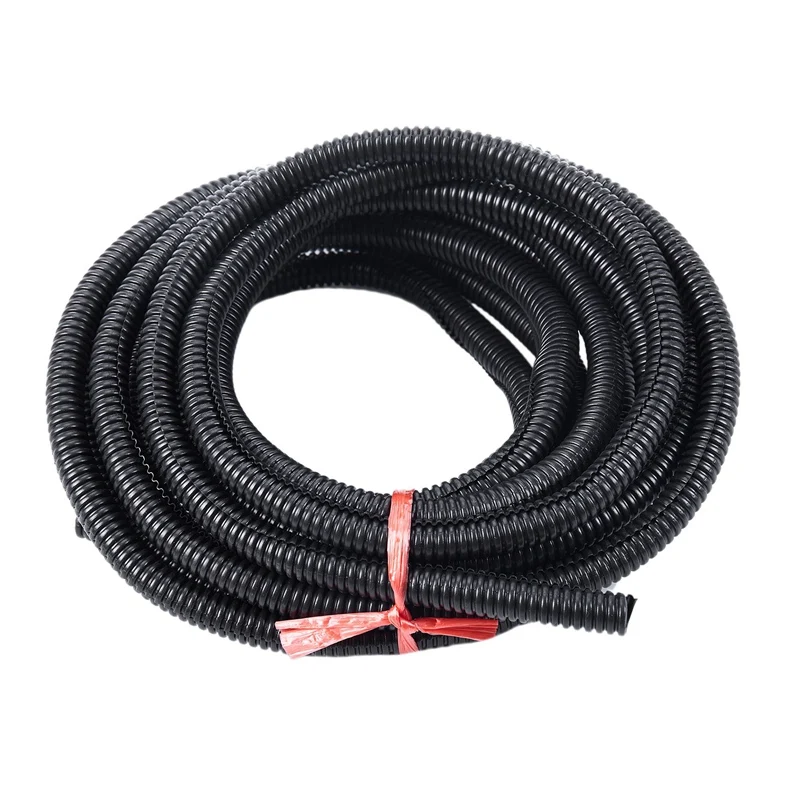HOT-20 Ft Split Wire Loom Conduit Polyethylene Tubing Black Color Sleeve Tube