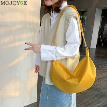 

Multi-functional Female Festival Gifts Casual Nylon Women Messenger Bag Large Capacity Solid Color Travel Shoulder Bags