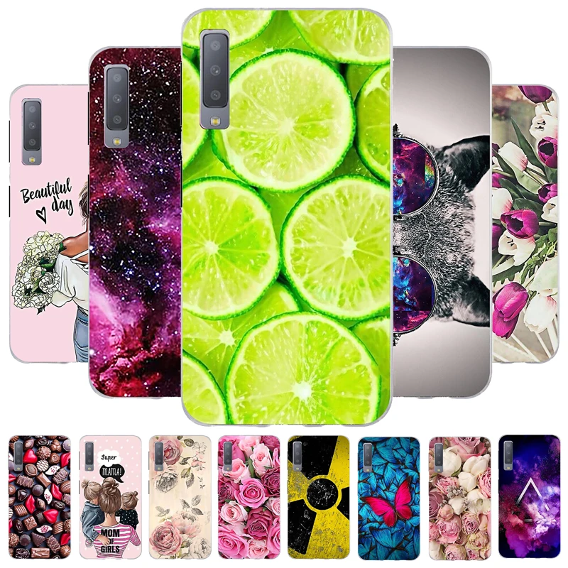 B For Samsung Galaxy A7 2018 Case Silicone Cover A750 A750F 6.0' TPU Phone case A 7 750 750F Fundas Coque | Мобильные телефоны