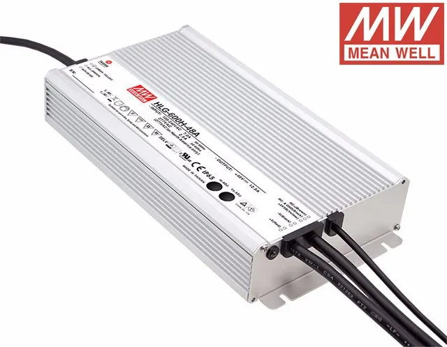 US $382.08 Mean Well 600W Constant Voltage Constant Current LED Driver 110VDC PWM Resistance Dimmable LED Driver HLG600H