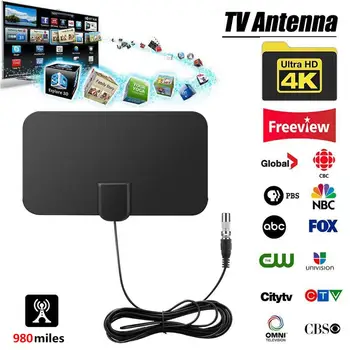 

Newest High Quality 980 Miles HD TV Antennas Indoor Mini HD 4K Digital Digital TV Antenna