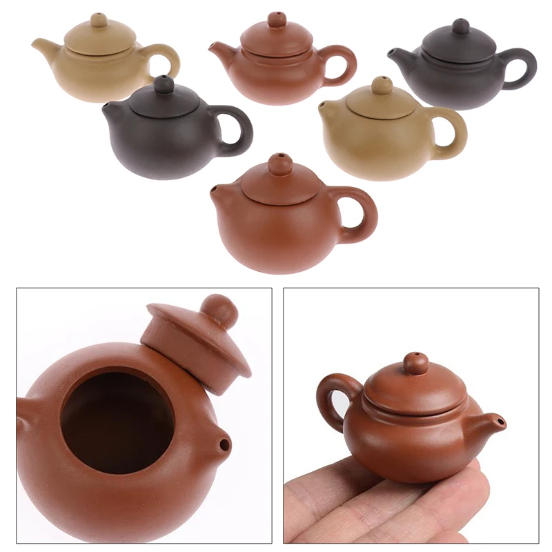 Tea Pet Ornaments 1PCS Purple Clay Finger Teapot Tea Pet Small Pocket tea Set Ornaments tea Accessories Boutique Tea Table Decoration