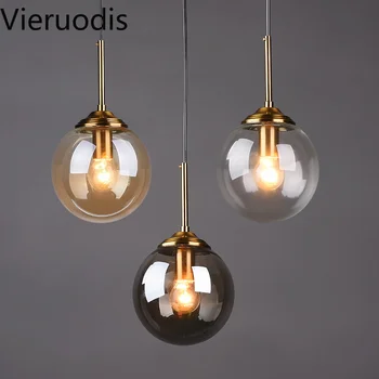 

Modern Glass Simple Pendant Lights Nordic Led Hanging Lamp for Indoor Bedroom Living/dining Room Kitchen Vintage Decor Lighting