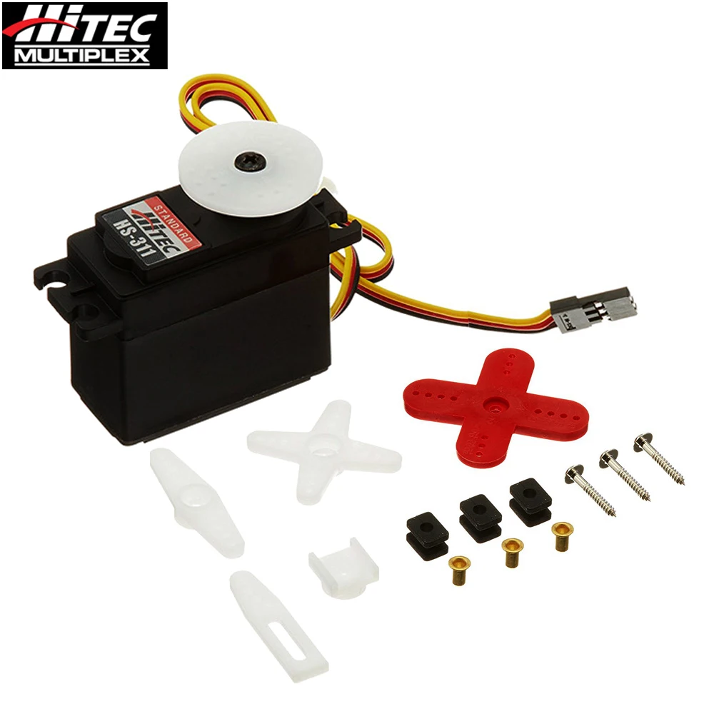 Hitec HS-311 HS311 Standard Analog Economy Servo 4.8V-6.0V 5.5KG/cm 76oz/in For Plane 1:8 Monster Truck Buggy Truggy Boat