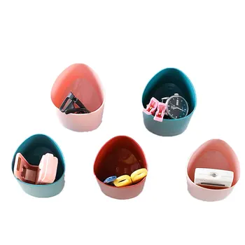 

2020 New Household Wall-Mounted Storage Bucket Storage Box Commodity Shelf Pink/Wine Red/Atrovirens