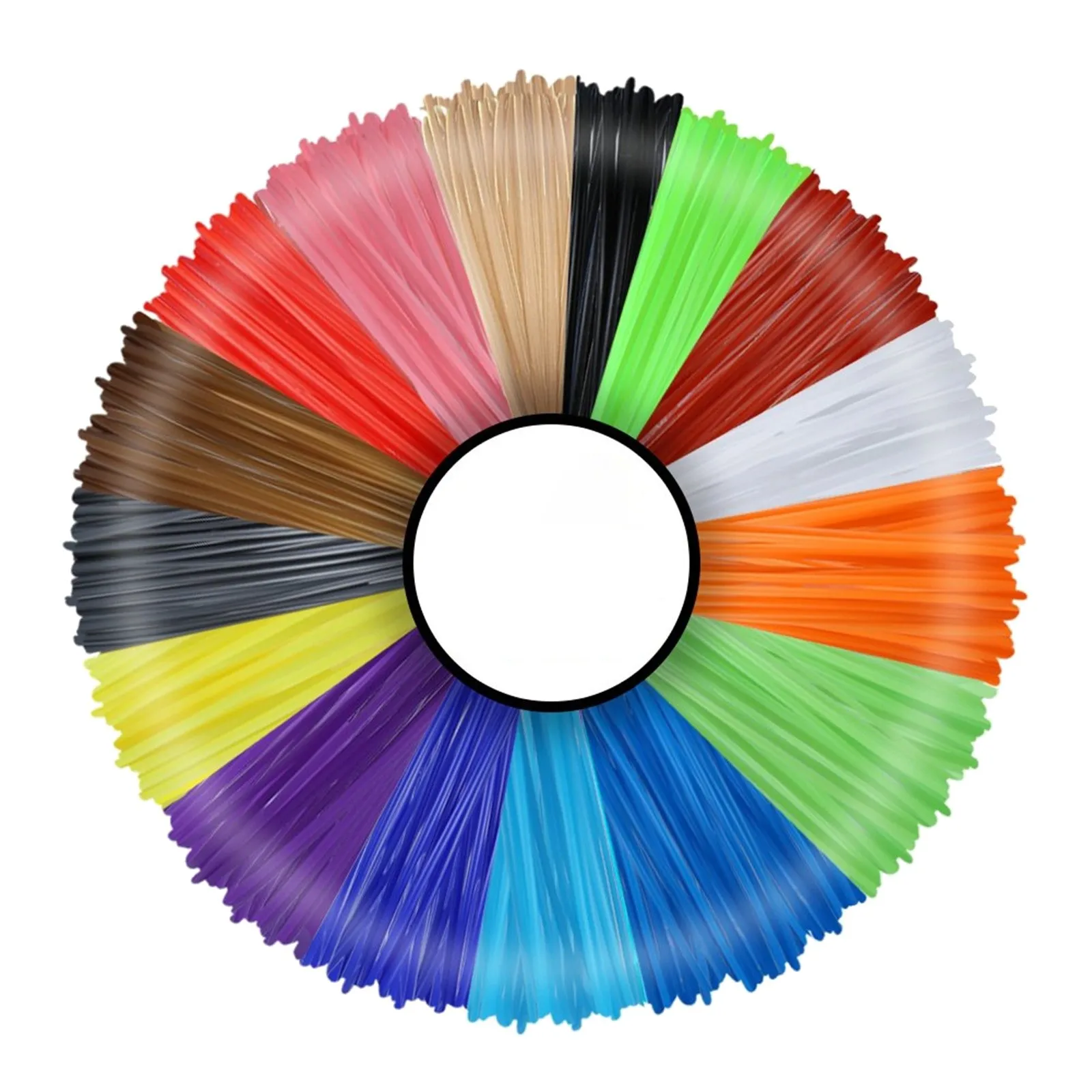 3D Pen Filament 16 Colours 5 m Each-3D Pen Filament 1.75 mm Paint Set printing materials for Printer pen