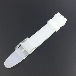 Silicone Watch Strap - Soft Rubber Replacement Wristband Bracelet - 20mm (Half transparent)