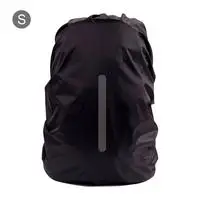 40 л открытый рюкзак с защитой от дождя Открытый Ночной безопасности светоотражающий водонепроницаемый функция дождевик гаджет для использования на открытом воздухе - Цвет: Черный